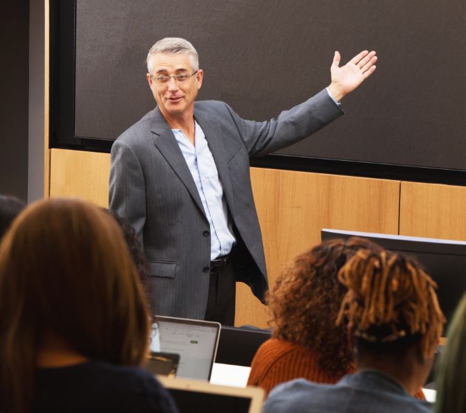 professor in classroom