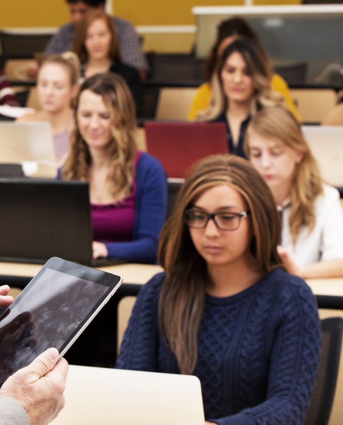 students in a classroom